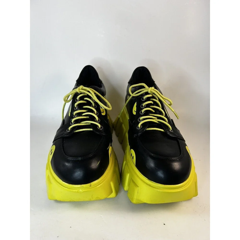 Lamoda Dolls Kill Smiley Face Platform Sneakers Women’s Size 8 Y2K Chunky Shoes - Picture 3 of 10
